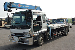 大型 二台積みレッカー