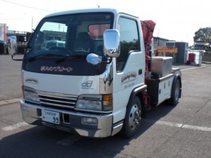 小型 クレーン付レッカー